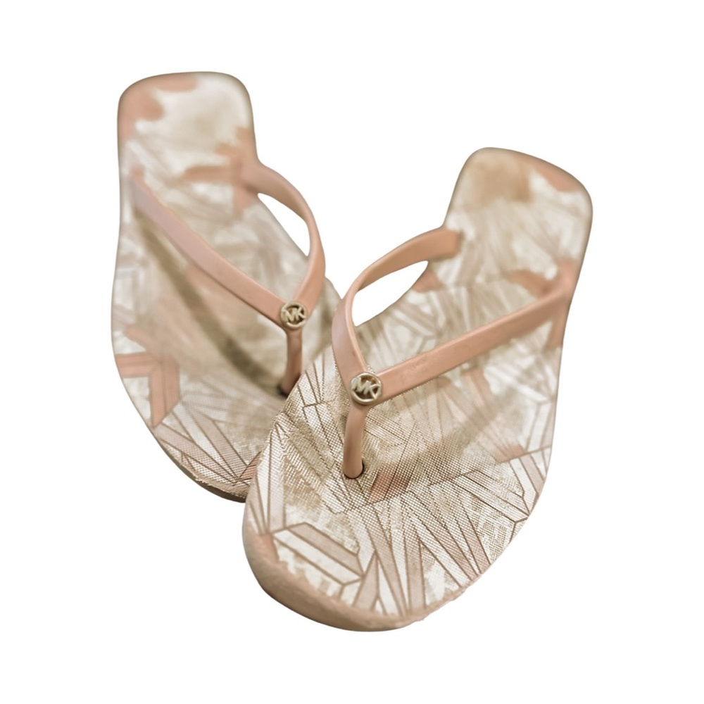 Michael Kors Pink Flip Flops size 6